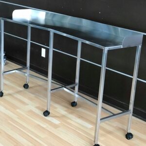 Mesa riñón de acero inoxidable